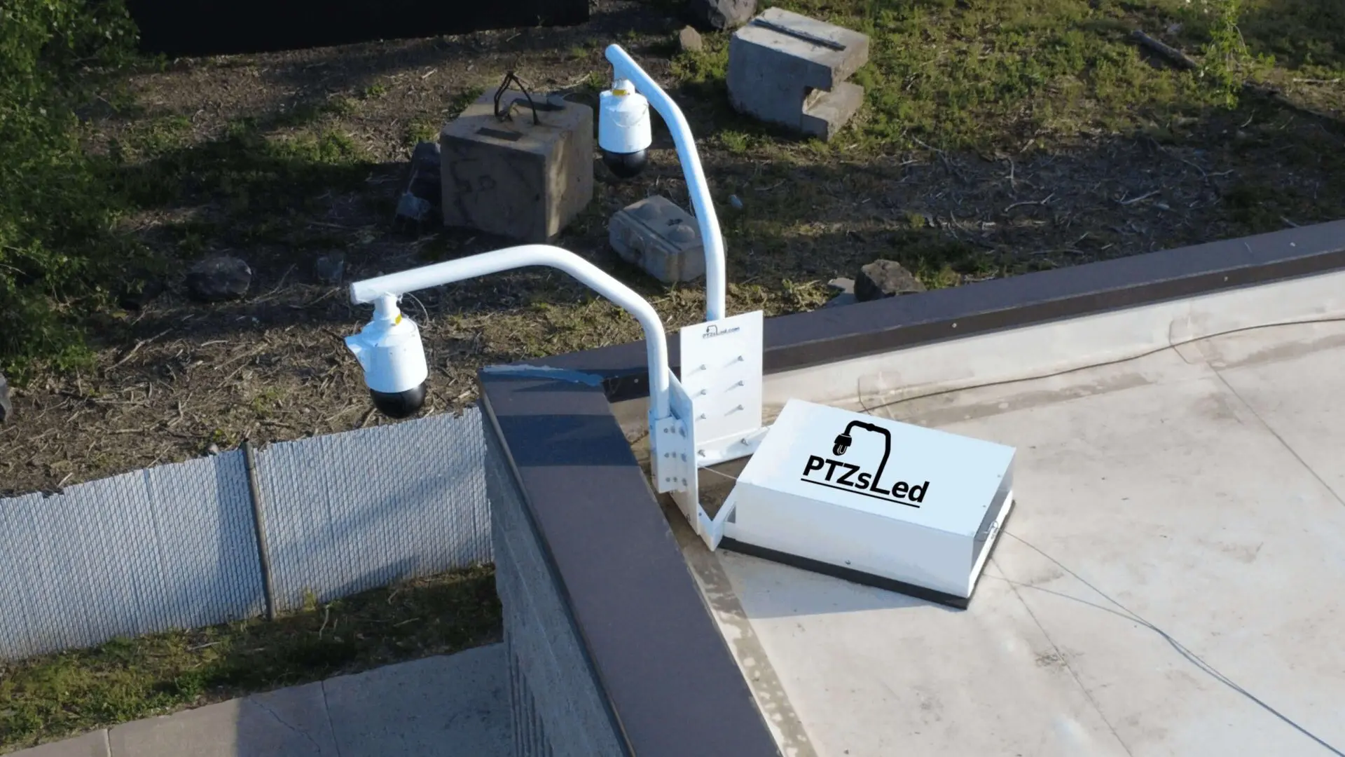 Rooftop camera mount installed on Denver, CO, commercial roof